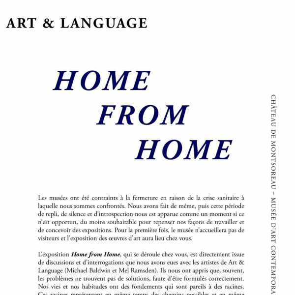 KIT HOME FROM HOME Art & Language. Home from Home. Kit d'exposition